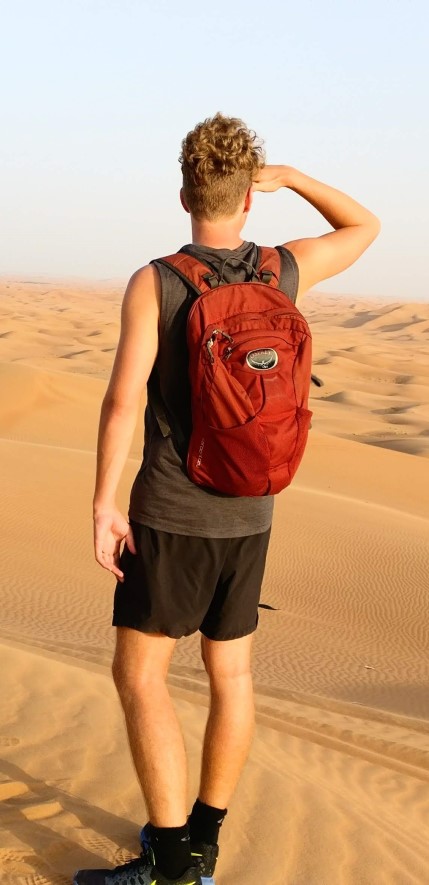 Myself looking over the desert